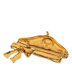 シャネル ベレー帽 リボン モチーフ ブローチ ゴールド メッキ レディース CHANEL 【中古】