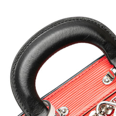 ルイ ヴィトン エピ ヴァリゼットBB ハンドバッグ ショルダーバッグ 2WAY M55524 ルージュ レッド ブラック レザー レディース LOUIS VUITTON 中古
