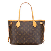 ルイ ヴィトン モノグラム ネヴァーフルPM ハンドバッグ トートバッグ M40155 ブラウン PVC レザー レディース LOUIS VUITTON 【中古】