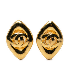 シャネル ココマーク ひし形 モチーフ イヤリング ゴールド メッキ レディース CHANEL 【中古】