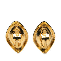 シャネル ココマーク ひし形 モチーフ イヤリング ゴールド メッキ レディース CHANEL 【中古】