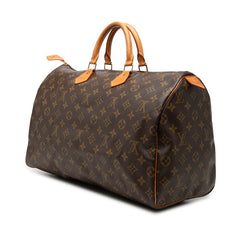 ルイ ヴィトン モノグラム スピーディ40 ハンドバッグ M41106 ブラウン PVC レザー レディース LOUIS VUITTON 【中古】