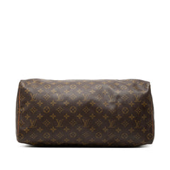 ルイ ヴィトン モノグラム スピーディ40 ハンドバッグ M41106 ブラウン PVC レザー レディース LOUIS VUITTON 【中古】