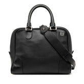 ロエベ アナグラム ハンドバッグ ショルダーバッグ 2WAY ブラック レザー レディース LOEWE 【中古】