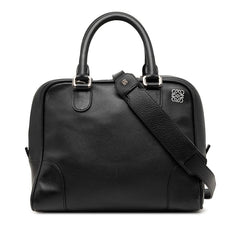 ロエベ アナグラム ハンドバッグ ショルダーバッグ 2WAY ブラック レザー レディース LOEWE 【中古】
