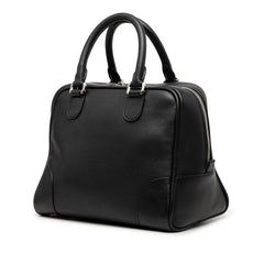 ロエベ アナグラム ハンドバッグ ショルダーバッグ 2WAY ブラック レザー レディース LOEWE 【中古】
