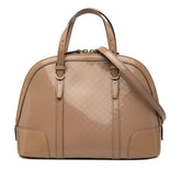 グッチ ニース マイクログッチシマ ハンドバッグ ショルダーバッグ 2WAY 309617 ベージュ系 パテントレザー レディース GUCCI 中古