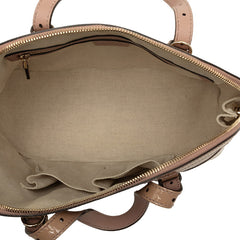 グッチ ニース マイクログッチシマ ハンドバッグ ショルダーバッグ 2WAY 309617 ベージュ系 パテントレザー レディース GUCCI 中古