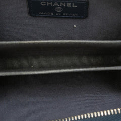 シャネル マトラッセ ココマーク コインケース 小銭入れ ネイビー キャビアスキン レディース CHANEL 【中古】