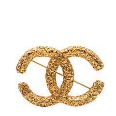 シャネル ココマーク ヨウガン 溶岩 モチーフ ヴィンテージ ブローチ 93A ゴールド メッキ レディース CHANEL 【中古】