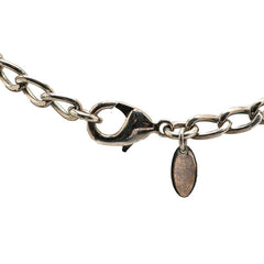 シャネル ココマーク カメリア ネックレス シルバー ホワイト メタル レディース CHANEL 【中古】