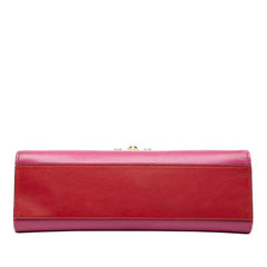 グッチ パドロック チェーン ショルダーバッグ 409486 レッド ピンク レザー レディース GUCCI 【中古】