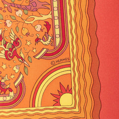 エルメス カレ90 Les Jardins d'Armenie アルメニアの楽園 スカーフ 大判 マルチカラー シルク レディース HERMES 【中古】