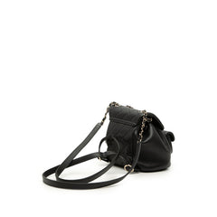 シャネル マトラッセ ココマーク スモール リュック バックパック ブラック ゴールド金具 カーフスキン レディース CHANEL 【中古】