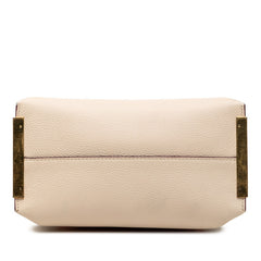 クロエ クレア チェーン ショルダーバック アイボリー グレー レザー レディース Chloe 【中古】