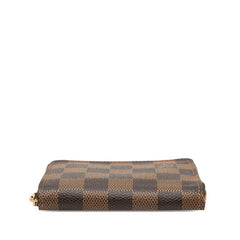 ルイ ヴィトン ダミエ ジッピー コインパース コインケース 小銭入れ N63070 ブラウン PVC レザー レディース LOUIS VUITTON 【中古】