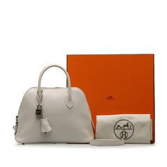 エルメス ボリード1923 25 ハンドバッグ ショルダーバッグ 2WAY クレ ホワイト ヴォーエプソン レディース HERMES 【中古】