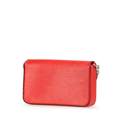 ルイ ヴィトン エピ ポシェット フェリーチェ 斜め掛け チェーン ショルダーバッグ M41559 コクリコ レッド レザー レディース LOUIS VUITTON 【中古】