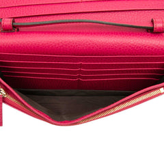 グッチ スウィング ウォレット ショルダーバッグ 斜めかけ 368231 ピンク レザー レディース GUCCI 中古