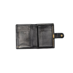 シャネル ココマーク 二つ折り財布 ブラック キャビアスキン レディース CHANEL 【中古】