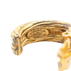 シャネル ヴィンテージ ココマーク ラウンド サークル イヤリング ゴールド メッキ レディース CHANEL 【中古】