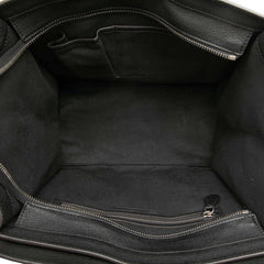 セリーヌ ラゲージ ミニ ハンドバッグ ブラック レザー レディース CELINE 【中古】