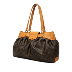 ルイ ヴィトン モノグラム ボエシMM ハンドバッグ トートバッグ M45714 ブラウン PVC レザー レディース LOUIS VUITTON 中古