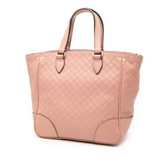グッチ マイクログッチシマ ブリー ハンドバッグ ショルダー 2WAY 斜め掛け 449241 ピンク レザー レディース GUCCI 【中古】
