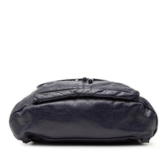 バレンシアガ トラベラー TRAVELLER リュック バックパック 340139 ネイビー レザー メンズ BALENCIAGA 【中古】