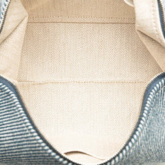 エルメス ブリッドアブラックPM ハンドバッグ ネイビー カーキグリーン キャンバス レディース HERMES 【中古】