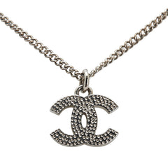 シャネル ココマーク ネックレス シルバー メタル ラインストーン レディース CHANEL 【中古】