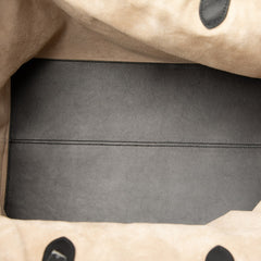 ディオール トゥジュール ラージ トートバッグ ショルダーバッグ アイボリー ブラック キャンバス レザー レディース Dior 【中古】