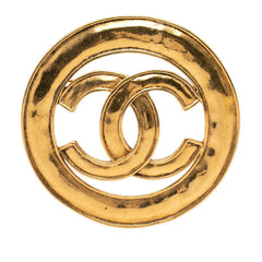 シャネル ココマーク ヴィンテージ ラウンド ブローチ 94P刻印 ゴールド メッキ レディース CHANEL 【中古】