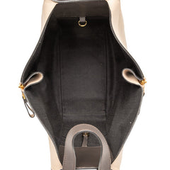 ロエベ アナグラム ハンモック スモール ハンドバッグ ショルダーバッグ 2WAY ベージュ ブラウン レザー レディース LOEWE 【中古】