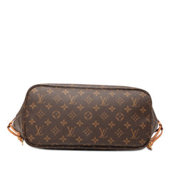 ルイ ヴィトン モノグラム ネヴァーフルMM トートバッグ ショルダーバッグ M41177 ブラウン PVC レザー レディース LOUIS VUITTON 【中古】