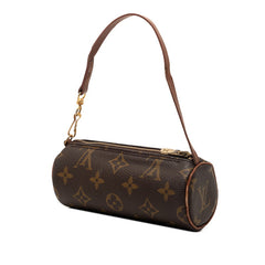 ルイ ヴィトン モノグラム パピヨン 付属 ポーチ ハンドバッグ ブラウン PVC レザー レディース LOUIS VUITTON 【中古】