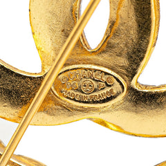 シャネル ヴィンテージ ココマーク ラウンド チェーン モチーフ ブローチ ゴールド メッキ レディース CHANEL 【中古】