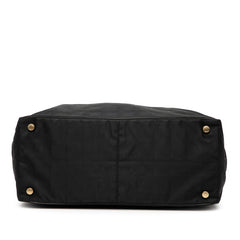 シャネル ニュートラベルライン ハンドバッグ トートバッグ ブラック ナイロン レザー レディース CHANEL 【中古】