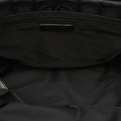 シャネル ニュートラベルライン ハンドバッグ トートバッグ ブラック ナイロン レザー レディース CHANEL 【中古】