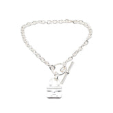 エルメス アミュレット コンスタンス チェーン ブレスレット SV925 シルバー レディース HERMES 中古