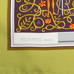 エルメス カレ90 www.hermes.com 世界地図 スカーフ マルチカラー シルク レディース HERMES 【中古】
