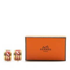 エルメス エマイユ イヤリング ゴールド メッキ レディース HERMES 【中古】