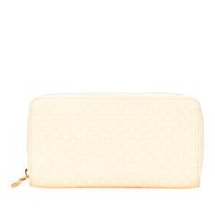 ルイ ヴィトン ナノグラム ジッピー ウォレット ラウンドファスナー 長財布 M82229 イエロー レザー レディース LOUIS VUITTON 【中古】