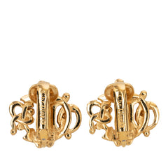 ディオール ロゴ イヤリング ゴールド メッキ レディース Dior 【中古】