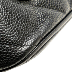 シャネル マトラッセ 復刻トート ココマーク トートバッグ ブラック キャビアスキン レディース CHANEL 【中古】