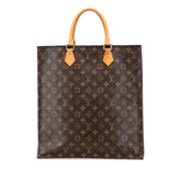 ルイ ヴィトン モノグラム サックプラ ハンドバッグ トートバッグ M51140 ブラウン PVC レザー レディース LOUIS VUITTON 【中古】