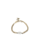 シャネル ココマーク ラインストーン チェーン ブレスレット シルバー メタル レディース CHANEL 【中古】