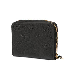 ルイ ヴィトン モノグラム アンプラント ジッピーコインパース コインケース M60574 ノワール ブラック レザー レディース LOUIS VUITTON 【中古】