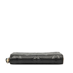 ルイ ヴィトン モノグラム アンプラント ジッピーコインパース コインケース M60574 ノワール ブラック レザー レディース LOUIS VUITTON 【中古】