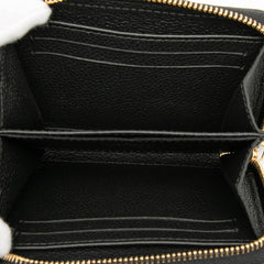 ルイ ヴィトン モノグラム アンプラント ジッピーコインパース コインケース M60574 ノワール ブラック レザー レディース LOUIS VUITTON 【中古】